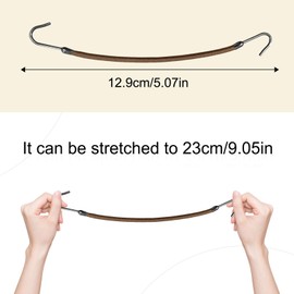 EUPSIIU 21 Elastic Hook Hair Tie, Ponytail Hooks, Hair Clips, Bungee Hair Ties, Rubber Bands with Hooks, Hair Bungee Cords, Ponytail Holders, Hair Accessories for All Hair Types (Multicolor)