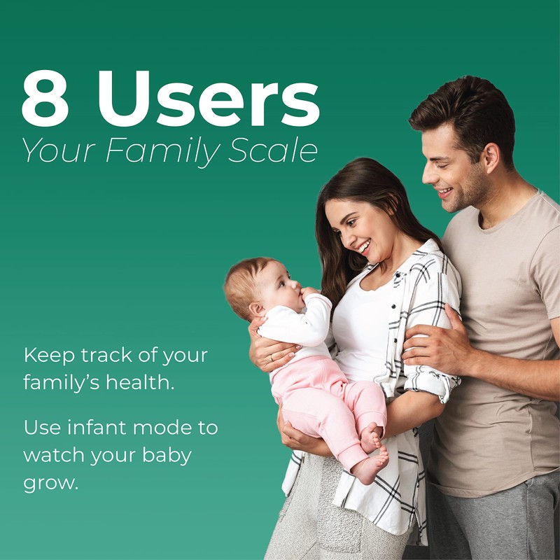 FitTrack Dara Smart BMI Digital Scale - Measure Weight and