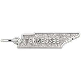 Rembrandt Tennessee Map Charm - Metal - Sterling Silver