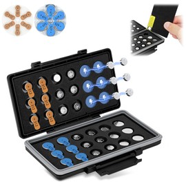 376 377 LR1130 LR41 371 364 Size 312 675 Small-Sized Battery Magnetic Case Holder Storage, Button Coin Cell Battery Case Container for 36x lithium Batteries, Water-Resistant Anti-Lost (No Batteries)