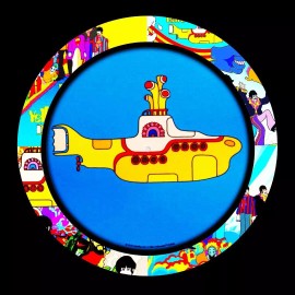 THE BEATLES YELLOW SUBMARINE  SIX IMAGES CRYSTAL BRACELET SPECIAL ITEM