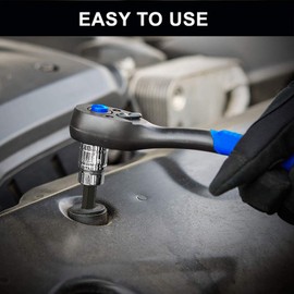 NORTOOLS Master Hex Bit Socket Set S2 Steel Allen Socket Bit SAE and Metric Torx Bit CRV Socket Tool Allen Wrench Bit Kit 1/2" 3/8" 1/4" Drive Automotive Bike Motorcycle and ATV 34 Pieces