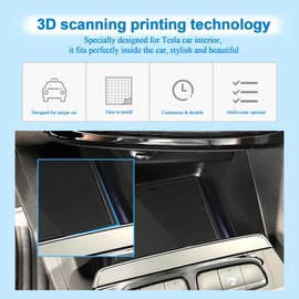 Coleya Non-Slip Mats Compatible with Opel Mokka B Mokka-E 2021-2024, Centre Console Rubber Mats Door Seam Mats Drink Holder Mat, Opel Mokka Accessories Rubber Non-Slip Mats (Black)