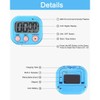 Digital timer, Kitchen timers for cooking, Magnetic Countdown Stopwatch, Count-up