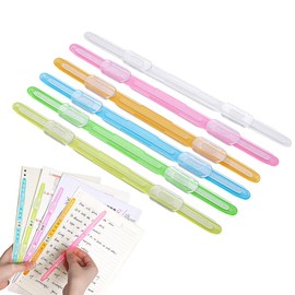 UrbanPulse ペーパーファスナー ファイリング ファイル 留め具 ２穴 書類ファスナー 書類とじ 書類と資料を綴じファスナー 耐久性 柔軟性 使用簡単 取り外し 便利 プリント類をまとめる事務用具 （24枚 6色 ）