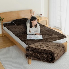 TEIJIN Antibacterial + Camellia Oil Beautiful Skin Mattress Pad, Single, 5 Layer Structure, Beautiful Skin Beautifying Hair Moisturizer, Antistatic, Moisture Absorbent, Heat Generating, Heat Retention, Antibacterial, Odor Resistant, Anti-mite, SEK Certif