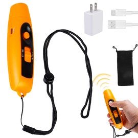 Electronic Whistle, Electronic Hand Whistle with 3 Tones and 2 LED Light Modes, Handheld Sports Whistle, High Frequency Whistle, Outdoor Signal Whistle for Trainers, Referees, Sports, Survival, Yellow