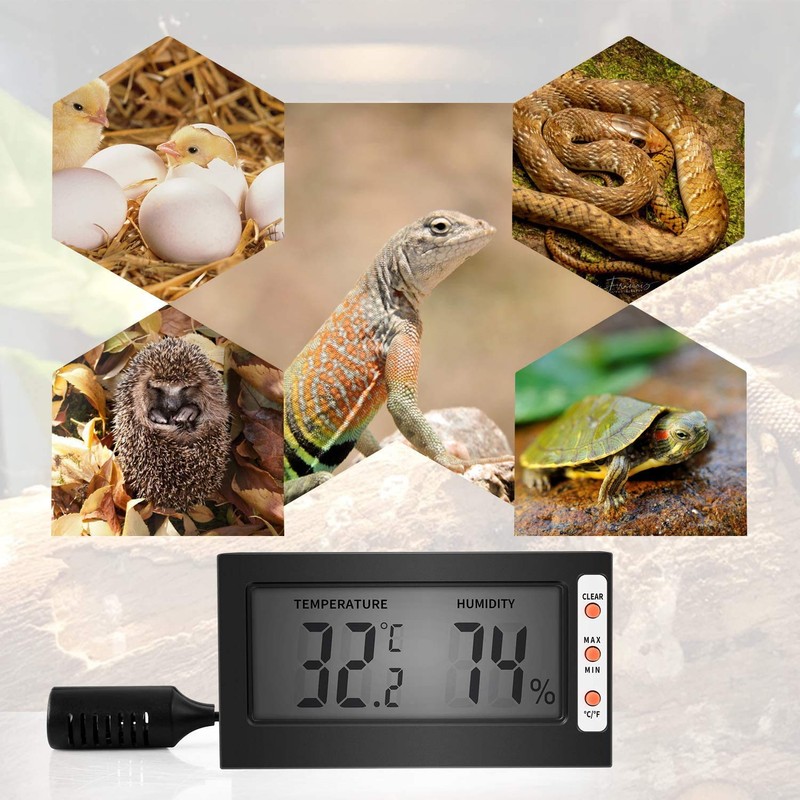 Simple Deluxe Digital Thermometer and Humidity Gauge with Remote Probes