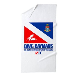 CafePress Dive The Caymans 30"x60" Absorbent Cotton Back, Soft Beach, Pool Towel