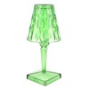 LED Crystal Table Lamp Transparent Prism Dimmable Desk Lamp USB