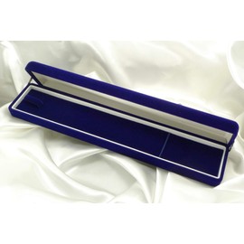Necklace Case, Velour Style, Jewelry Case, Blue, Storage, Cosmetics Box, Storage for Precious Jewelry