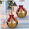23.6 Inches Inflatable Christmas Ball PVC Large Jingle Bell Bow