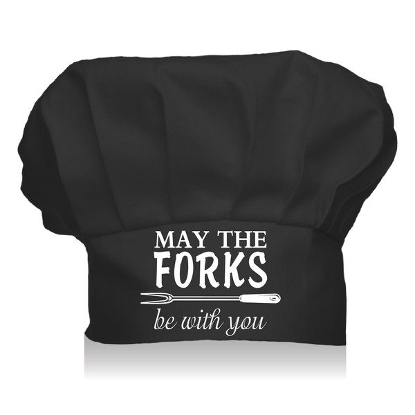 CREATCABIN Chef's Hat for Adults Adjustable Elastic for Bakers Kitchen