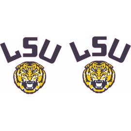 LSU Full Size Football Helmet Decals