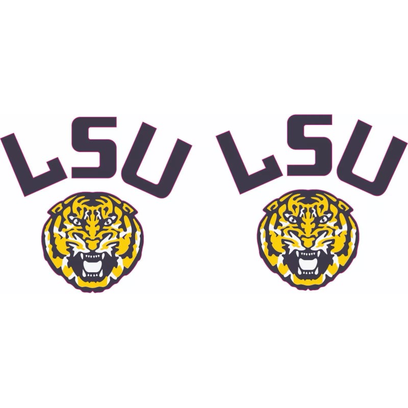 LSU Full Size Football Helmet Decals