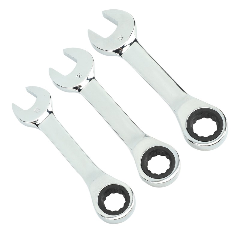 3Pcs Ratchet Wrench 72 Tooth 13mm 14mm 15mm Tool Steel