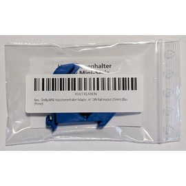 Shelly-MINI Mini DIN Rail Mount / Adaptor DIN Rail Bracket (35 mm) Set of 2 Grey (Prime))