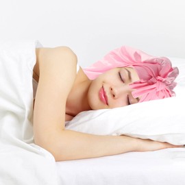 Shower Bath Cap Hair Bonnet Women Bath Cap Satin Cap Long Satin Bonnet Curly Long Hair Cap Silk Sleeping Bonnet Silk Hat Satin Sleeping Miss Shower Cap Household