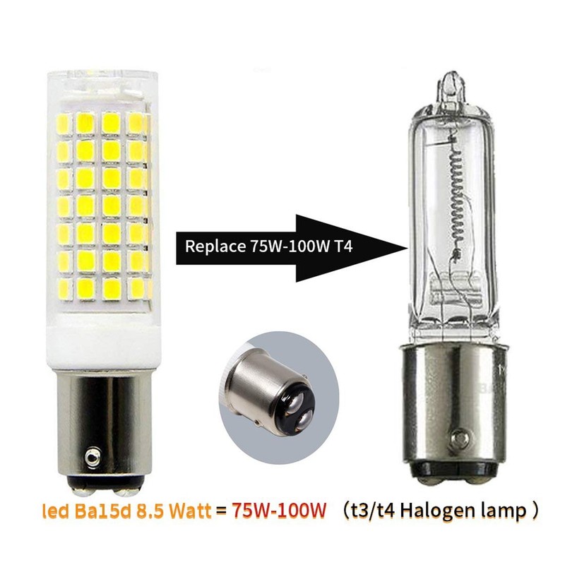 WingYauLung Ba15d LED Light Bulbs Dimmable Double Contact Bayonet Base,