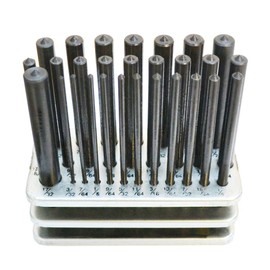 DBM IMPORTS 3/32 to 1/2" Plus 17/32" Steel Transfer Punch Tempered Set Toolmaker Finest Steel Machinist Thread Tool Kit Set