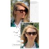 FEISEDY Small Cateye Square Polarized Sunglasses Women Classic Thick Rectangle