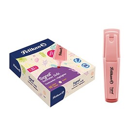 Pelikan Signal Peach Highlighter, Water Based Highlighter, Washable and Skin Friendly, Pack of 10