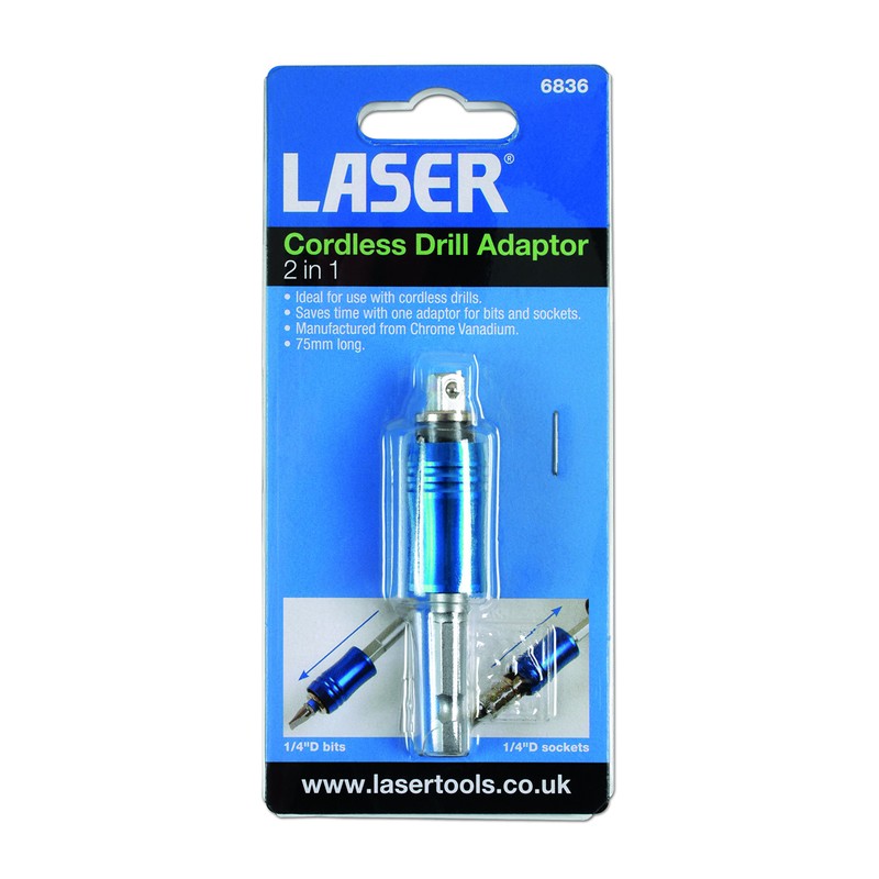 Laser 6836 Cordless Drill Adaptor 2-in-1
