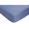 Impressions Fusion Soft Touch Microfibre Polyester Kingsize Blue Fitted Sheet