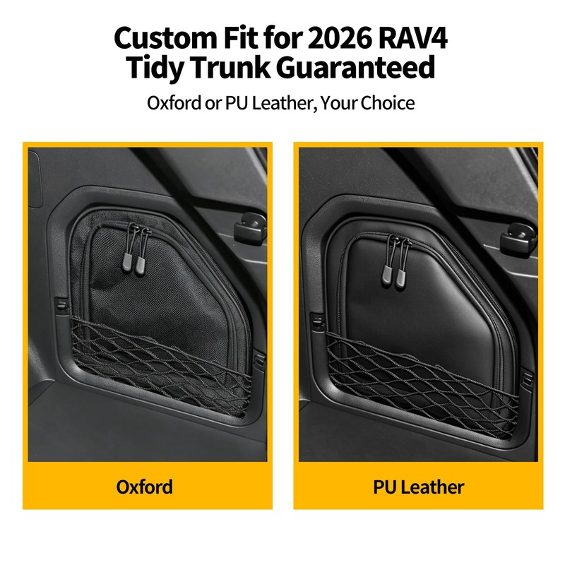 Upgrade Trunk Organizer Pocket Bag for New 2026+ Toyota RAV4