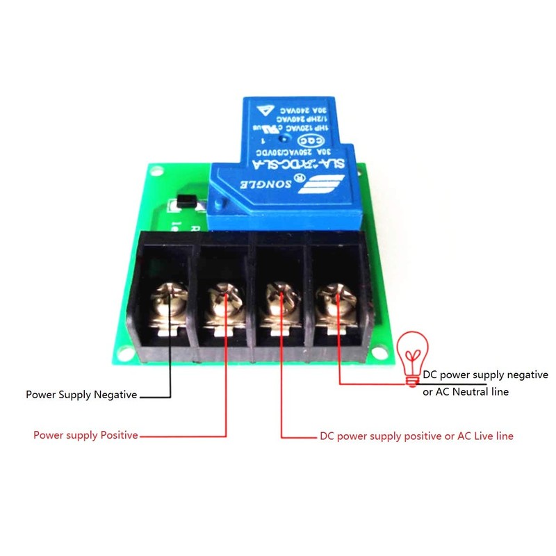 KNACRO 1-Channel 30A High Current 12V Contactor Relay Switch Power