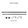 Decopolitan 1-Inch Urn Single Window Treatment Rod Set, 18 to