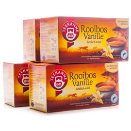 Teekanne Rooibos Vanilla, Pack of 4 (4 x 20 Tea Bags), 4 x 35 g