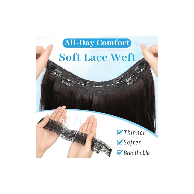 Extensiones de Cabello Natural Ondulado, Extensión de Liga