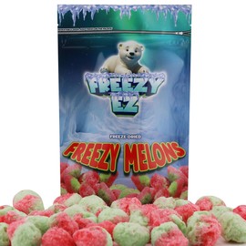 Freeze Dried Melon Slices Gummy Candy 4 Ounce (Pack of 1)