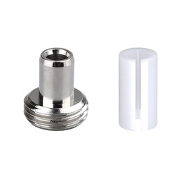 VOANZO 20 PCS Optic Ceramic Sleeve Adapter Fiber Optical Tools for Visual Fault Locator Fiber Tester 10 Ceramic Tube Sleeves and 10 Fitting Connectors