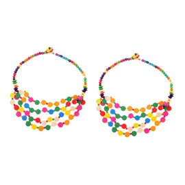 SAFIGLE Pcs Sturdy Material Women's Necklace Boho Style Beaded Necklace for Girls and Ladies