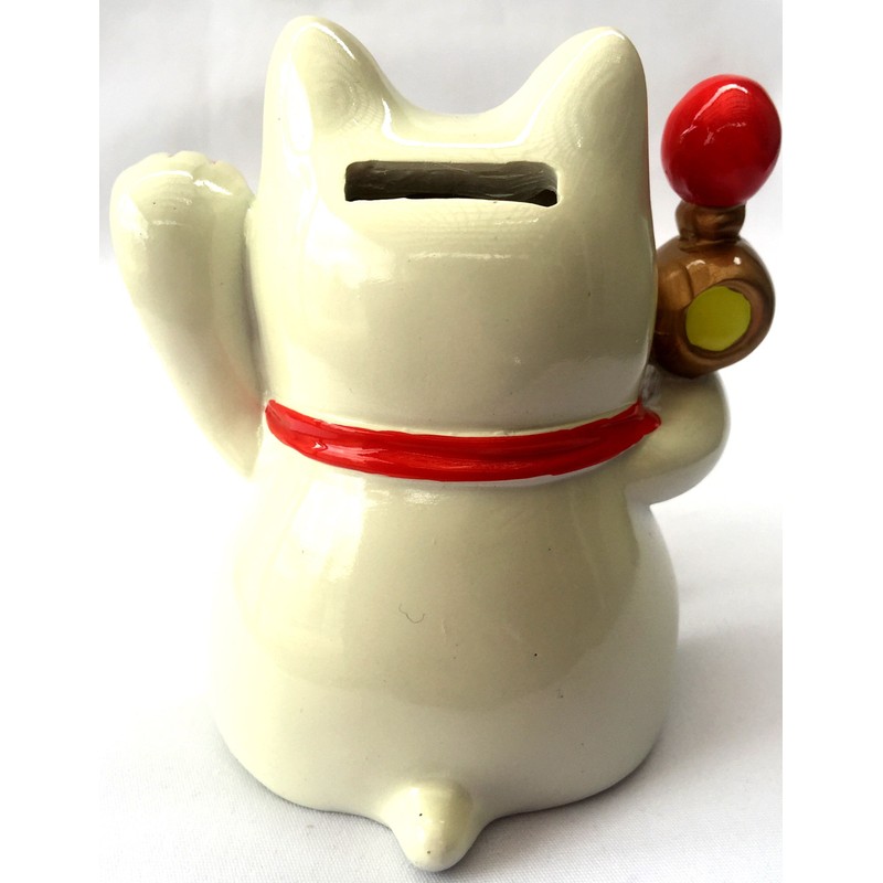 Betterdecor Feng Shui Maneki Neko Lucky Cat Coin Bank for
