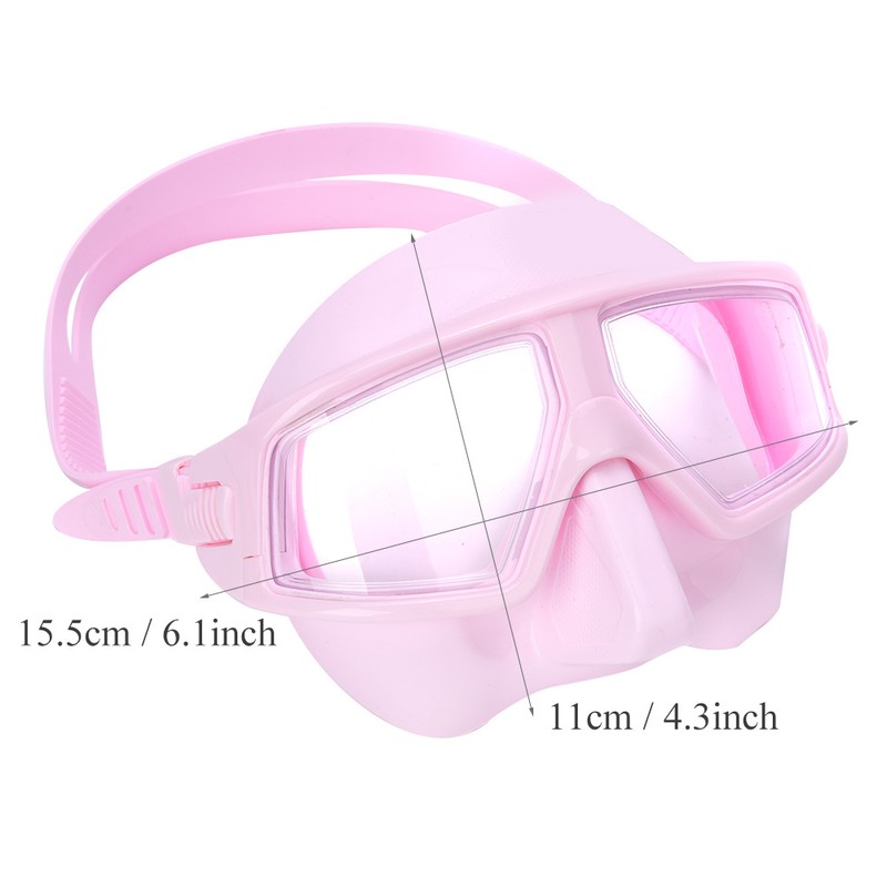 Professional Free Diving Anti Fog Large View Low Volume Dive