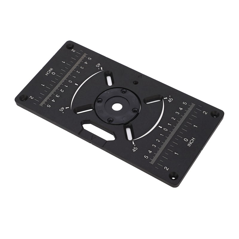 Router Plate Aluminum Alloy Router Table Insert Plate Trimming Machine