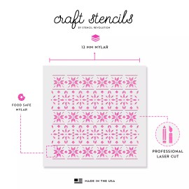 Stencil Revolution Christmas Sweater Craft Stencil - Durable & Reusable Mylar Stencils