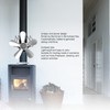 Wall Mounted Fireplace Fan 5 Blade Heat Powered Wood Stove