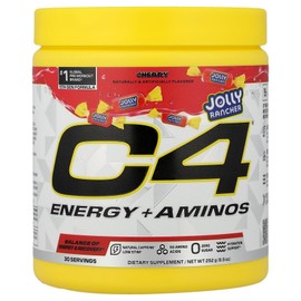 Cellucor Cellucor C4 Energy + Aminos Jolly Rancher Cherry 252g Supplement, 1, 252 / Cellucor 셀루코어 C4 에너지 + 아미노스 졸리 랜처 체리 252g 보충제, 1, 252