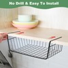 6 Pcs Undershelf Storage Basket Under Shelf Wire Basket Household