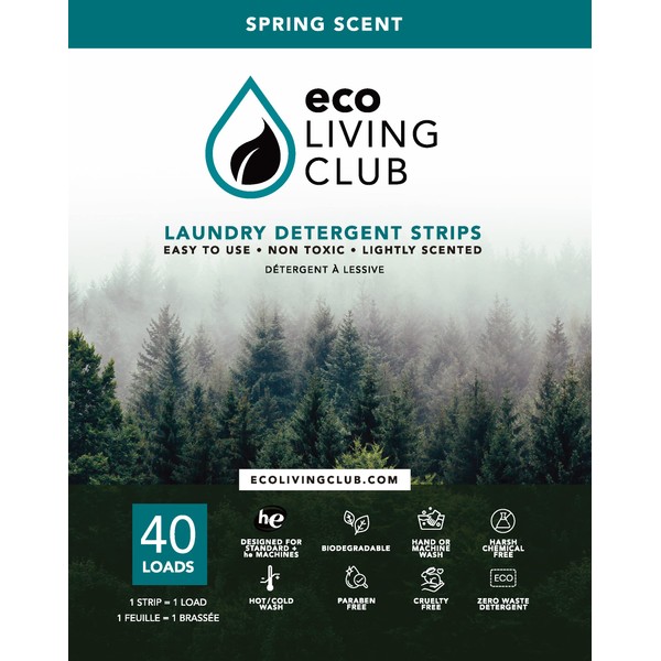 Eco Living Club Laundry Detergent Sheets Usage (Up to 80