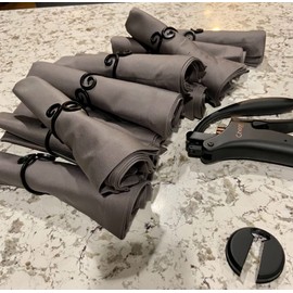 Napkin Rings Set of 6, Iron Knotted Napkin Rings, Tabletop Decor, Vintage Napkin Ring, Serviette Rings for Thanksgiving Napkins, Party Decoration, Dinning Table, Family Gatherings