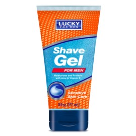 Lucky Super Soft Men's Shave Gel, 5.9 Ounce