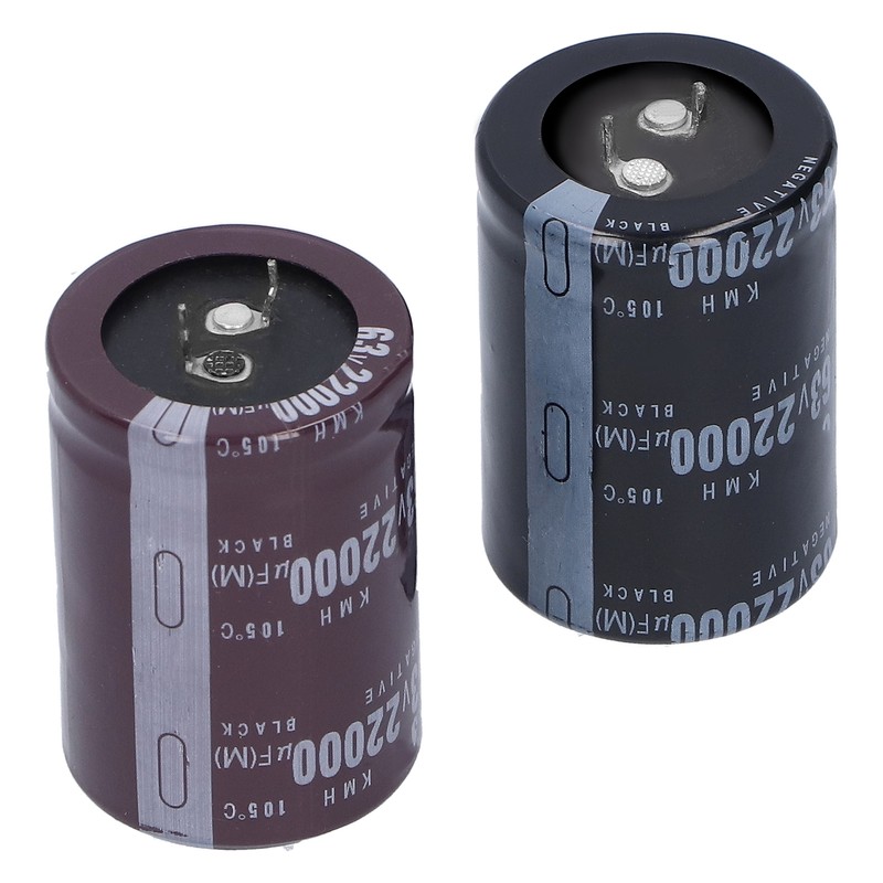 Electrolytic Capacitor 22000μF Aluminum Energy Storage Components 105℃ 35x50mm 63V