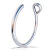 LUGASIS Clip On Fake Nose Ring Silver - Silver Nose