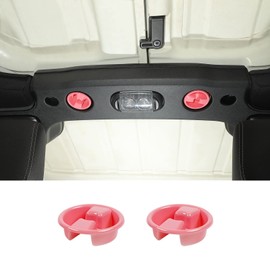 SQQP Roof Top Mounting Knob Screw Decoration Cover for 2007-2018 Jeep Wrangler JK JKU 2/4 Door Interior Accessories(Pink)
