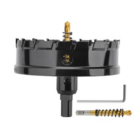 [2024] Carbide Stainless Steel Hole Saw, Drilling, Electric Drill, Woodworking, Iron, Metal, Stainless Steel, Aluminum, Etc., Recommended by DIY Professionals (3.9 inches (100 mm)